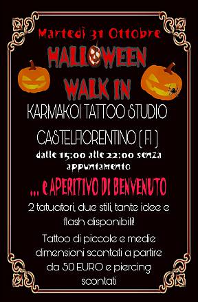Halloween tattoo walk in