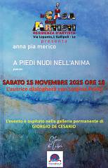 a piedi nudi nell'anima di anna pia merico tra le opere  dell'artista giorgio de cesario