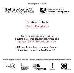 Presentazione del libro d'artista  eredi boggiano di cristiano berti al mambo
