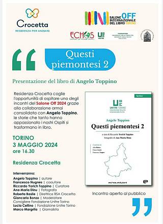 Presentazione libro in rsa 'questi piemontesi' - salone off 2024