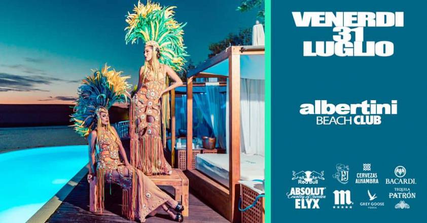 Venerdì 31 luglio albertini beach club il party anni 90