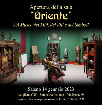 Apertura sala tradizioni orientali – ingresso libero al museo dei miti e dei riti