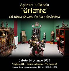 Apertura sala tradizioni orientali – ingresso libero al museo dei miti e dei riti