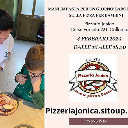 Mani in pasta per un giorno, laboratorio sulla pizza per bambini