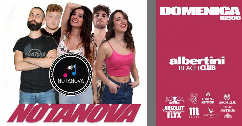 Domenica 02|08 • albertini beach club la domenica italiana notanova in concerto