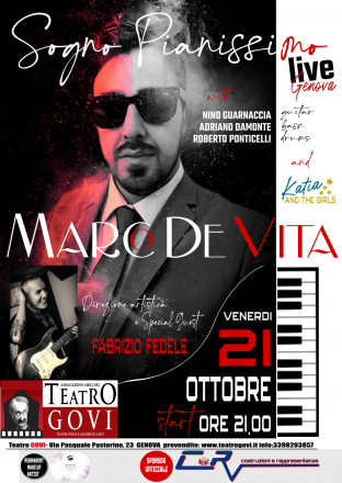 Sogno pianissimo - live genova - marco de vita in concerto