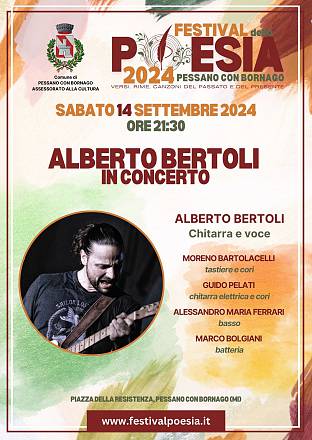 Alberto bertoli in corcerto - festival della poesia